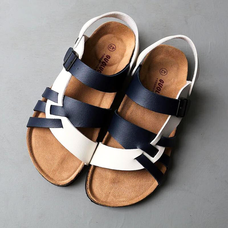 Charleston Leather Sandals Support Buckle