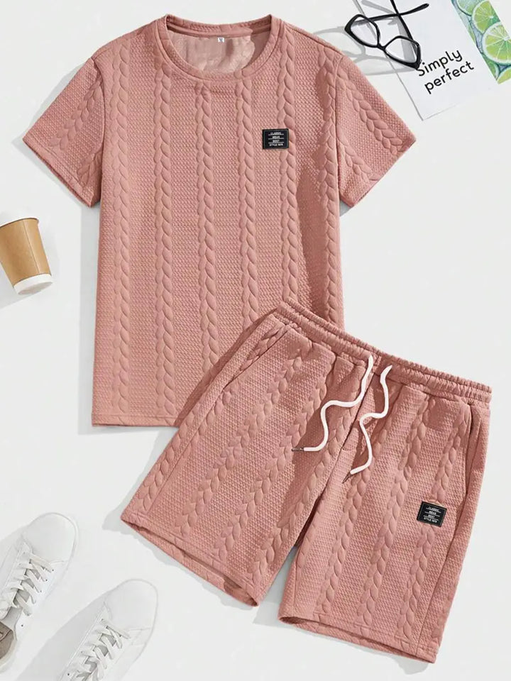 Men’s Casual T-Shirt and Shorts Set Relaxed Fit Lounge Outfit