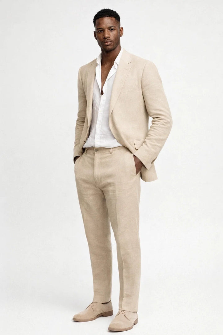 Men’s Suit Set | Regular Fit Two-Piece Crew Neck Suit