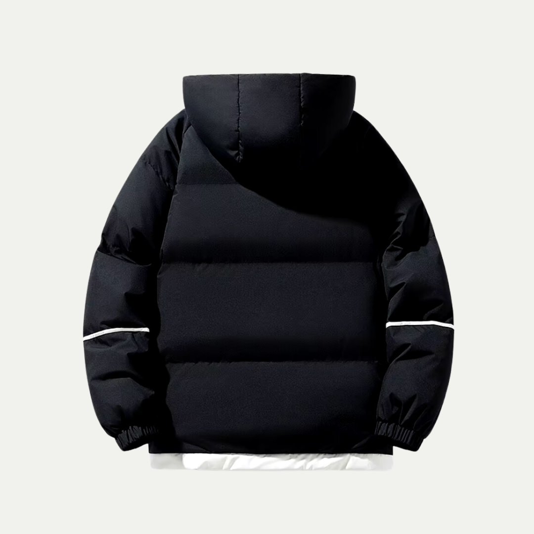 Men Quilted Hooded Jacket – Clean Casual Design