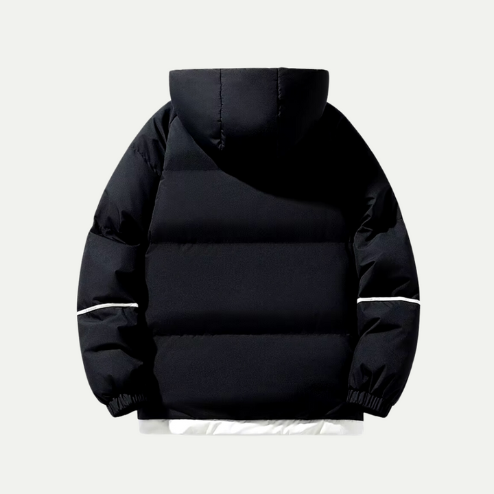 Men Quilted Hooded Jacket – Clean Casual Design