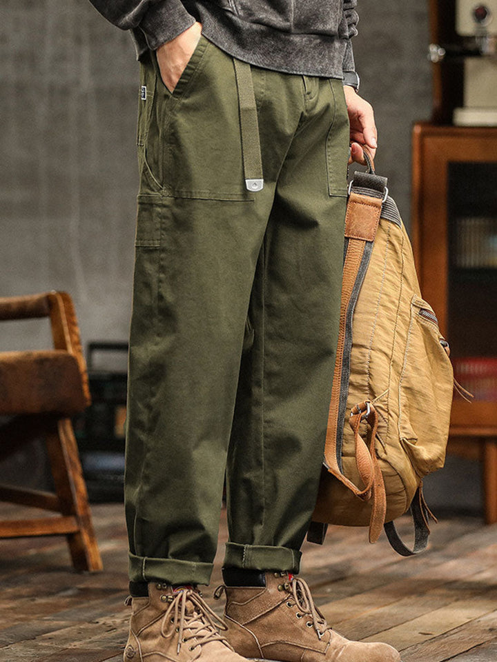 Men’s Casual Cargo Jogger Pants Elastic Waist Relaxed Fit Everyday Trousers
