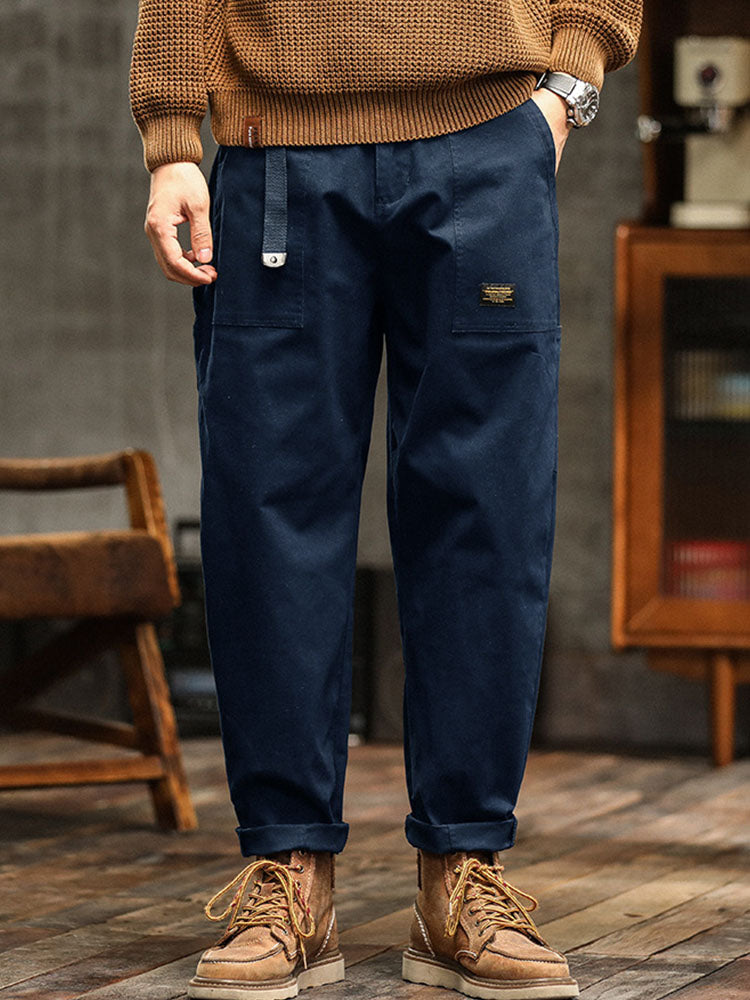Men’s Casual Cargo Jogger Pants Elastic Waist Relaxed Fit Everyday Trousers