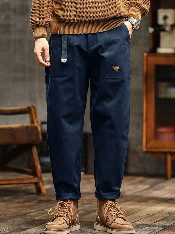 Men’s Casual Cargo Jogger Pants Elastic Waist Relaxed Fit Everyday Trousers