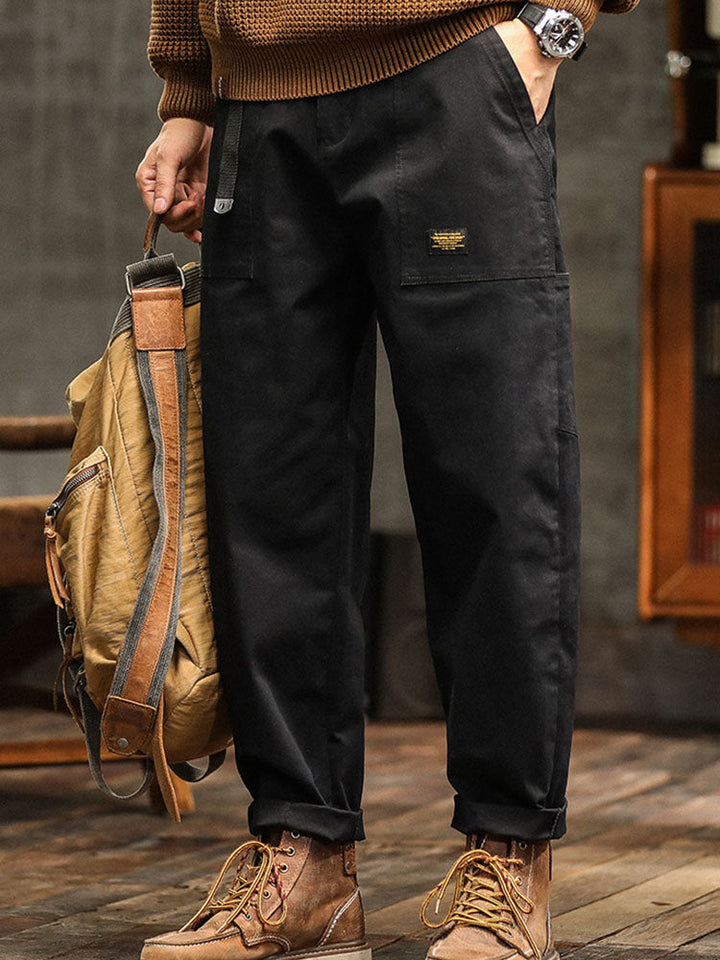 Men’s Casual Cargo Jogger Pants Elastic Waist Relaxed Fit Everyday Trousers
