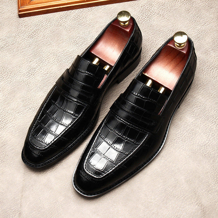 Men’s Crocodile Men Pattern Leather Loafers – Elegant, Durable &amp; Comfortable