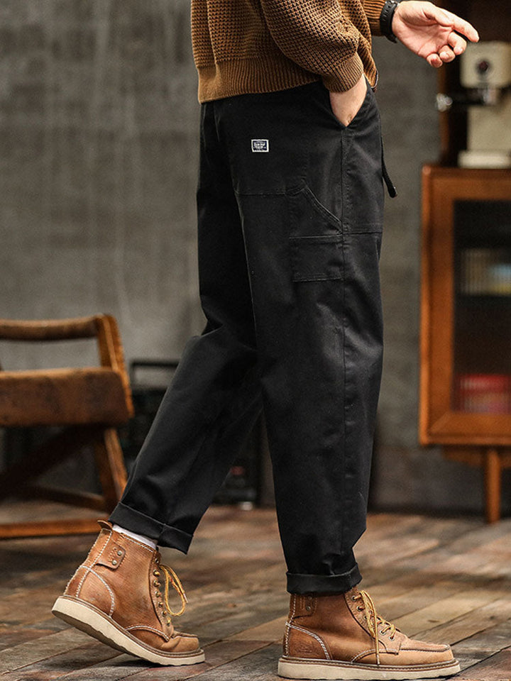 Men’s Casual Cargo Jogger Pants Elastic Waist Relaxed Fit Everyday Trousers