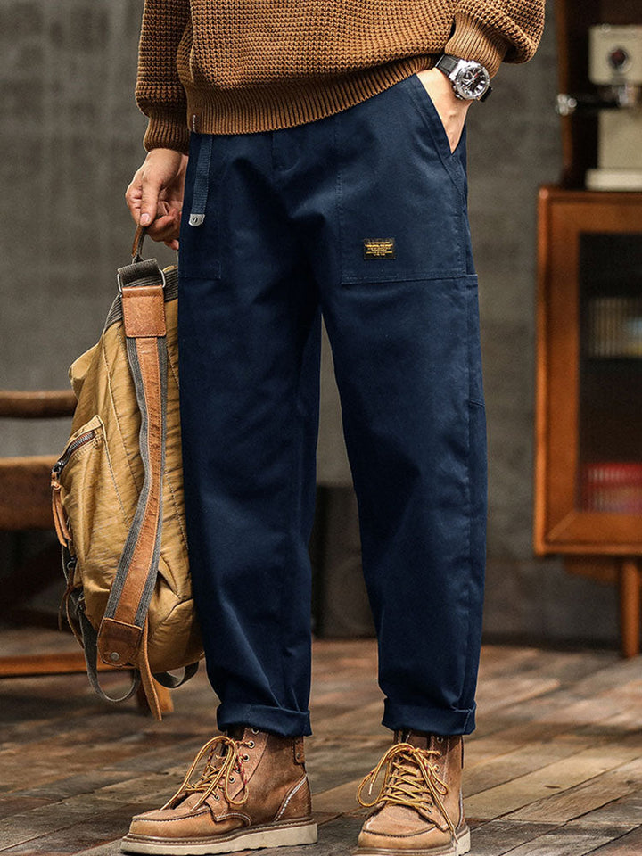 Men’s Casual Cargo Jogger Pants Elastic Waist Relaxed Fit Everyday Trousers