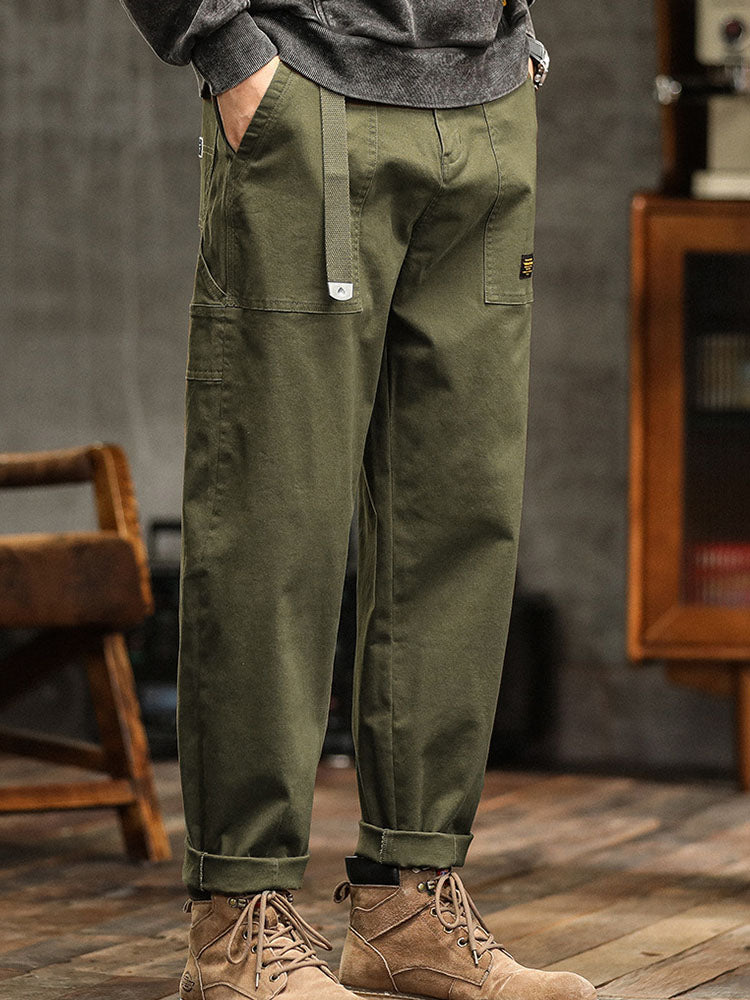 Men’s Casual Cargo Jogger Pants Elastic Waist Relaxed Fit Everyday Trousers