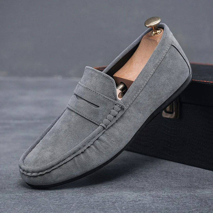 Suede Men Comfortable Slip On Versatile Driving Loafers