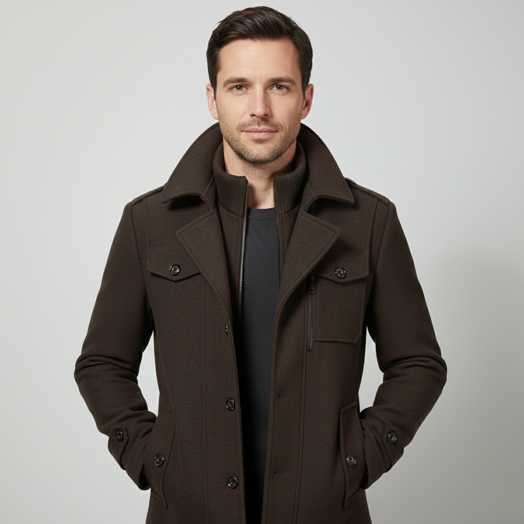 Spraykis | Men’s Wool Blend Coat Jacket
