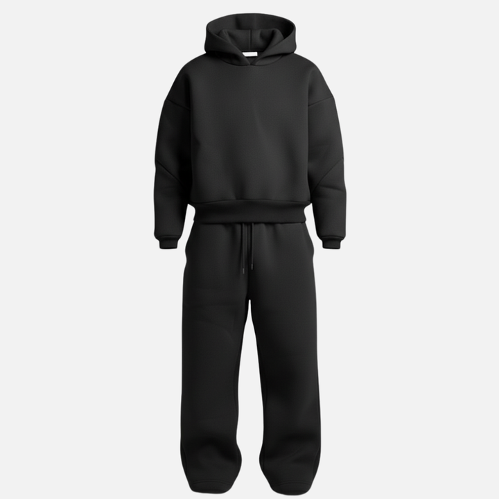 Men’s Oversized Streetwear Tracksuit Set – Hoodie &amp; Sweatpants