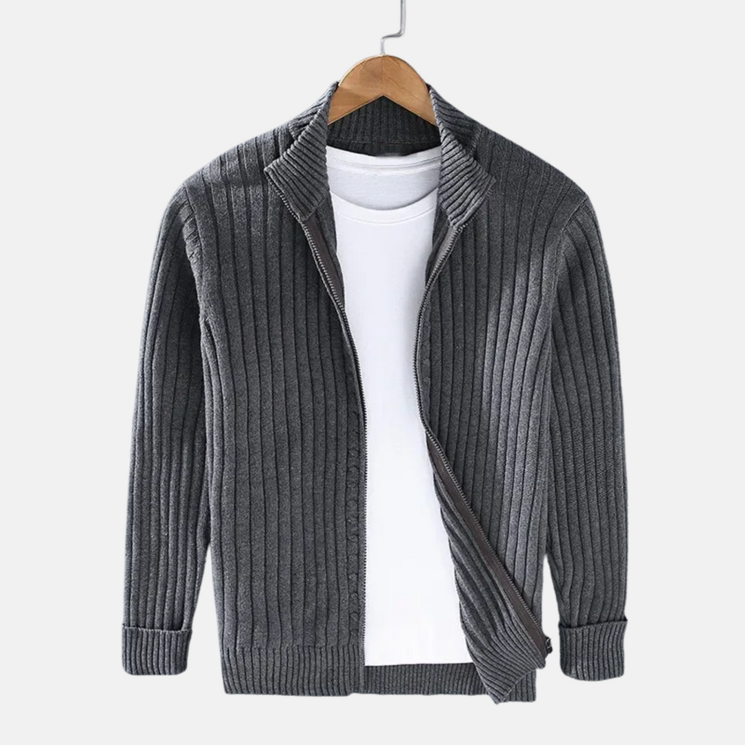 Men’s Wool Zip Cardigan Vest – Chic Style &amp; Everyday Comfort