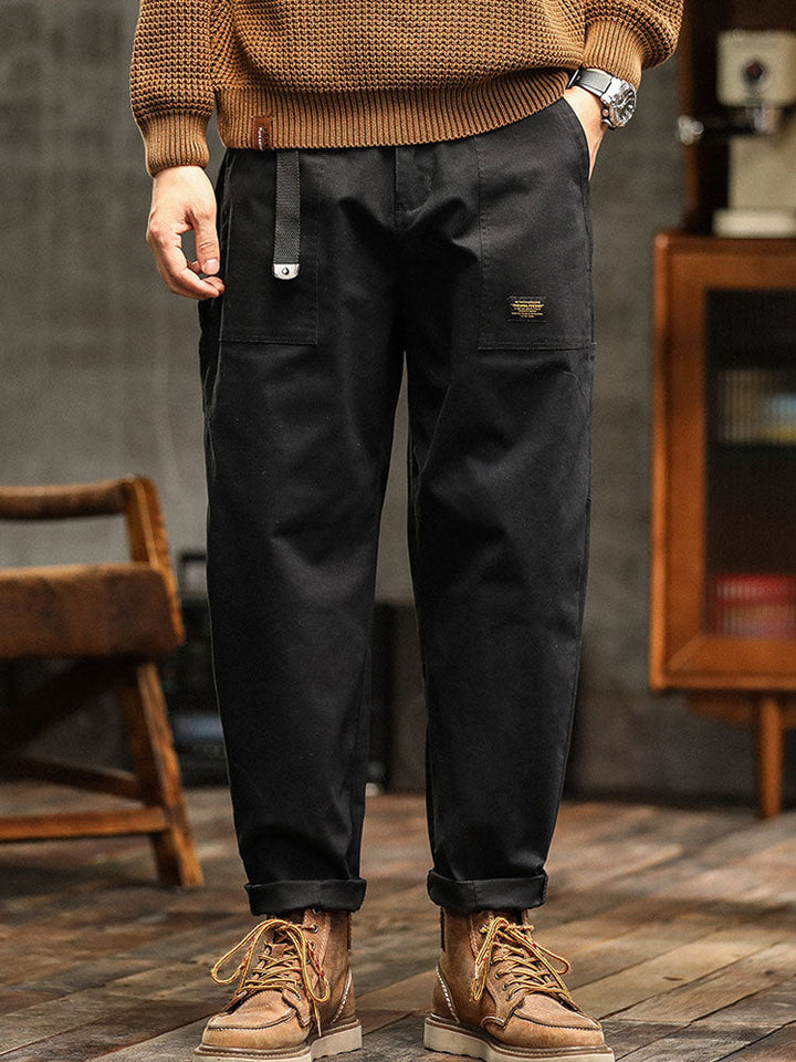 Men’s Casual Cargo Jogger Pants Elastic Waist Relaxed Fit Everyday Trousers