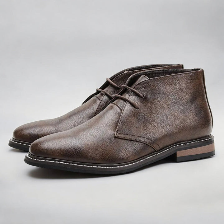 Genuine Leather Chukka Boots Loafers Men