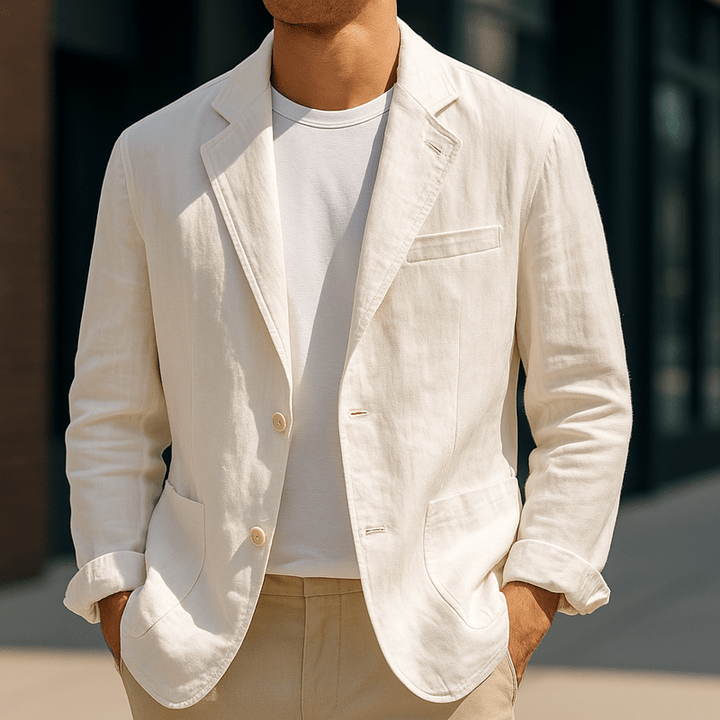 Men Lino Linen Blazer