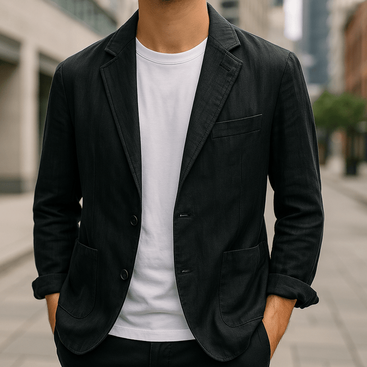Men Lino Linen Blazer