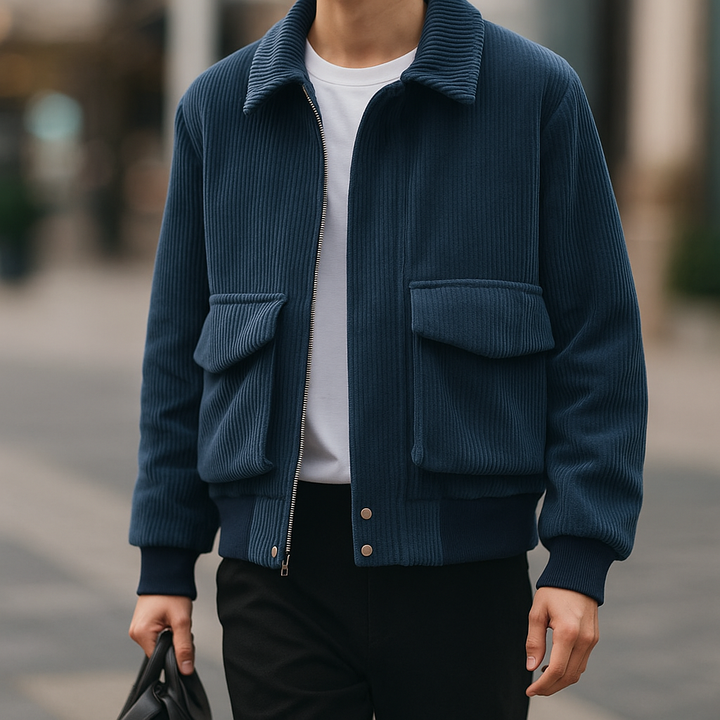 Milano - Corduroy Men Zipper Premium Cotton Jacket