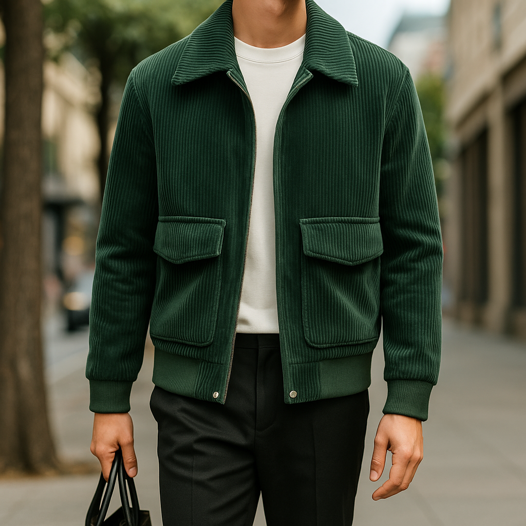 Milano - Corduroy Men Zipper Premium Cotton Jacket