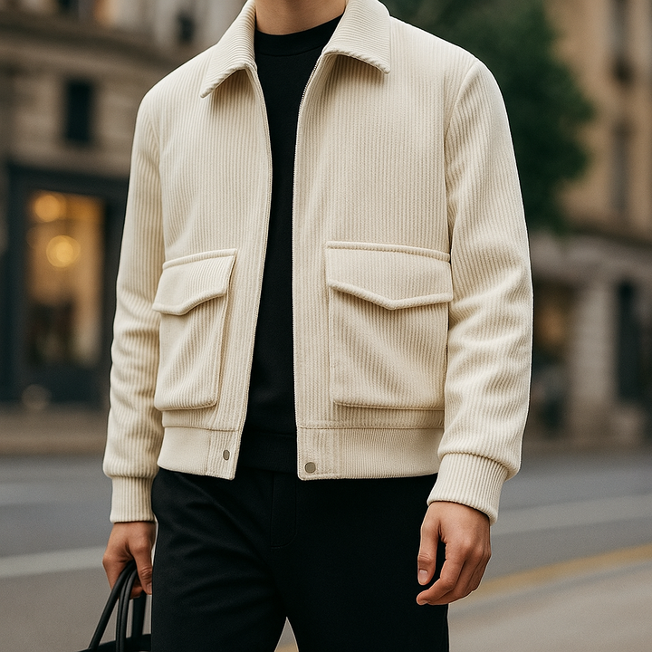Milano - Corduroy Men Zipper Premium Cotton Jacket