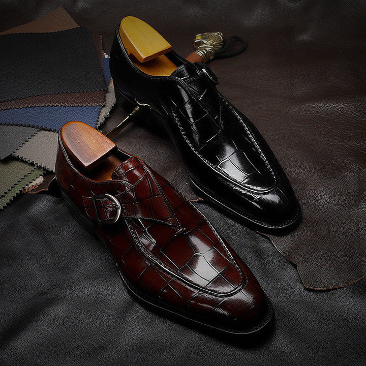 Men’s Strap Loafers – Classic Business Formal Dress Shoes