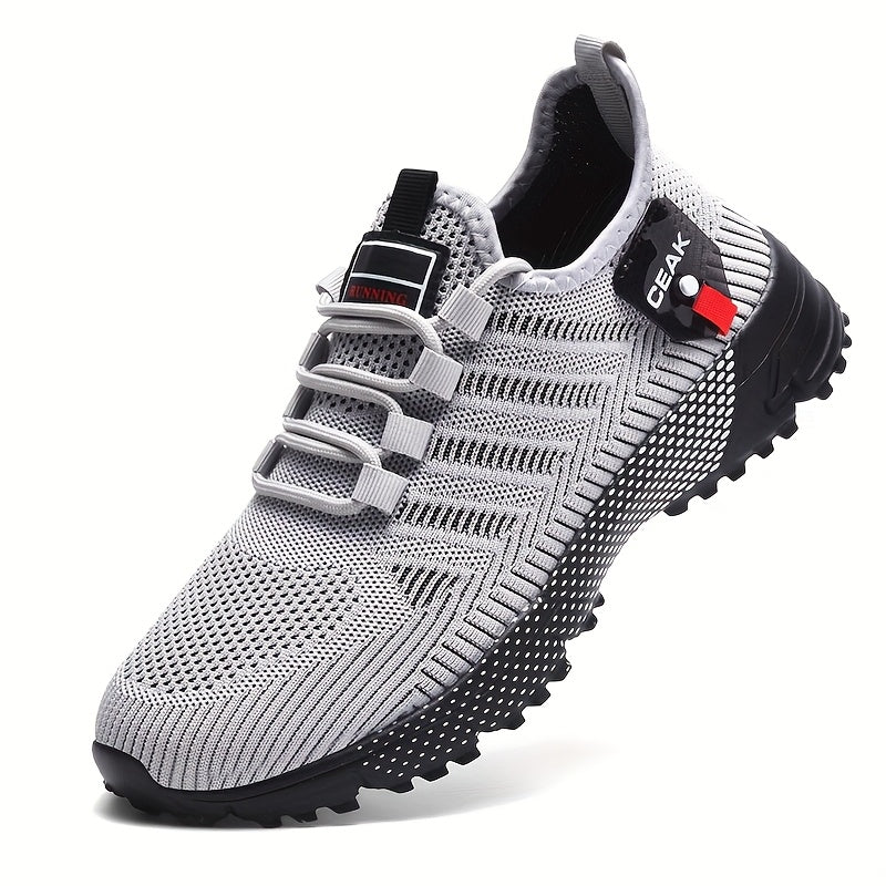 Men’s Athletic Running Shoes Lightweight Slip On Sports Sneakers