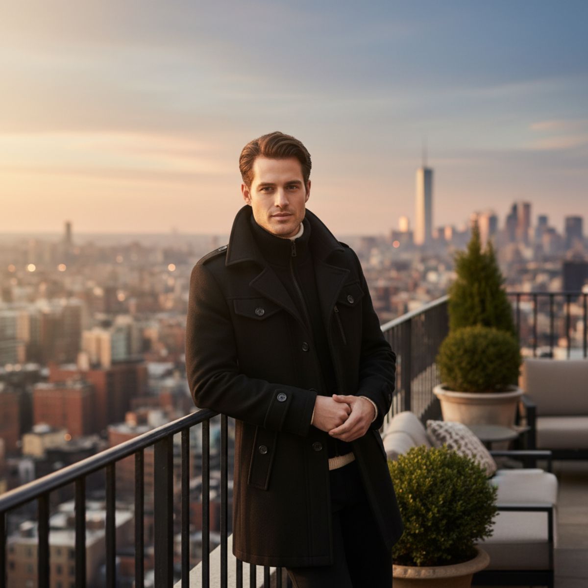 The Westminster Warm Coat – Men’s Classic British Overcoat