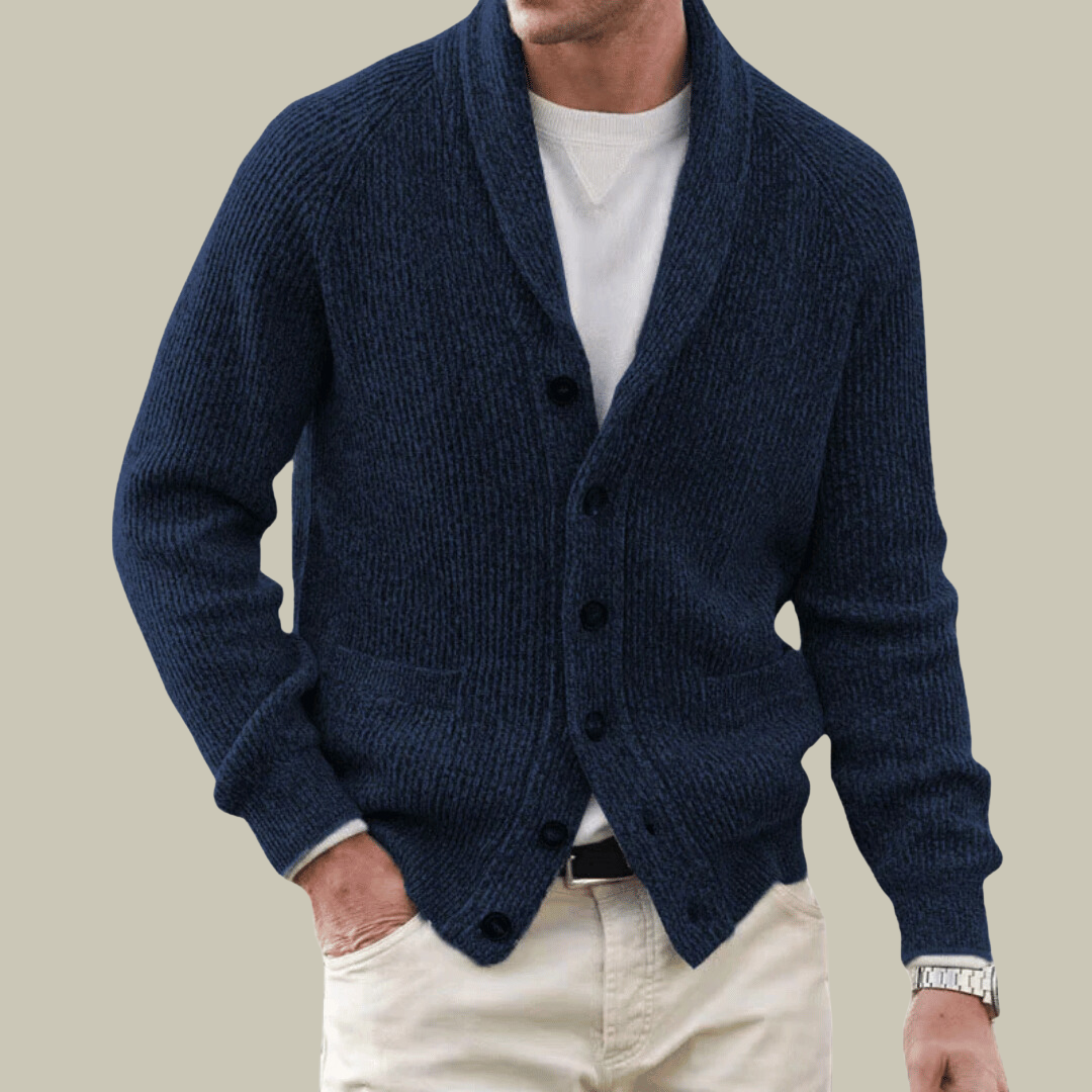 Mens Cashmere Comfort Blend Cardigan