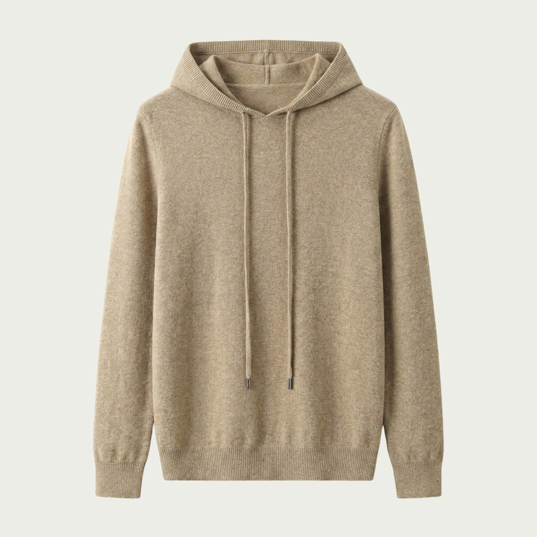 Men’s Cashmere Hoodie – Luxury Soft Knit, Warm Lightweight Comfort