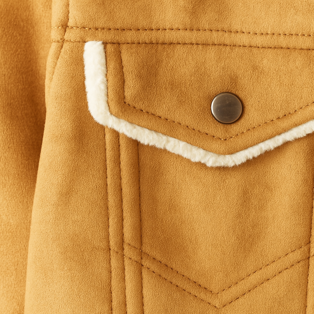 The Quebec Fleece Lined Suede Leather Jacket for Men