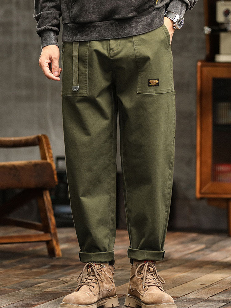 Men’s Casual Cargo Jogger Pants Elastic Waist Relaxed Fit Everyday Trousers