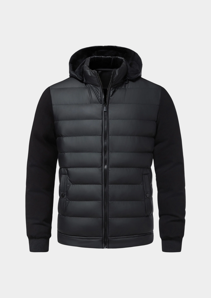 Men’s Hooded Hybrid Winter Puffer Jacket