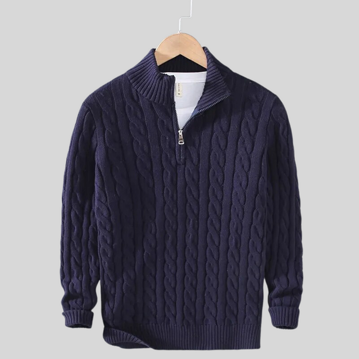 Henry Men’s Knitted Sweater – Classic Soft Knit Pullover
