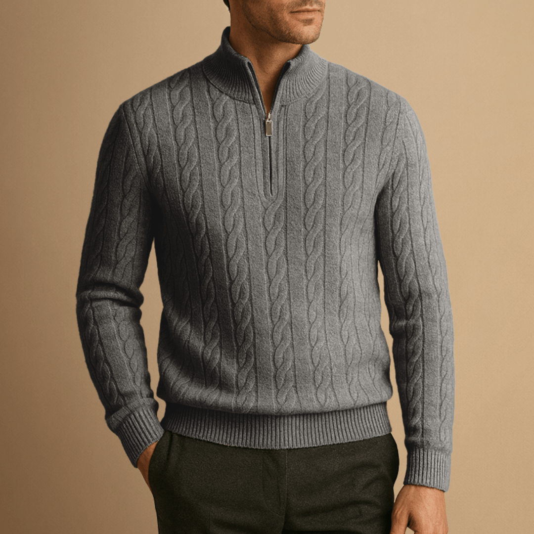 Bennett | Merino Men Wool Half Zip Jumper