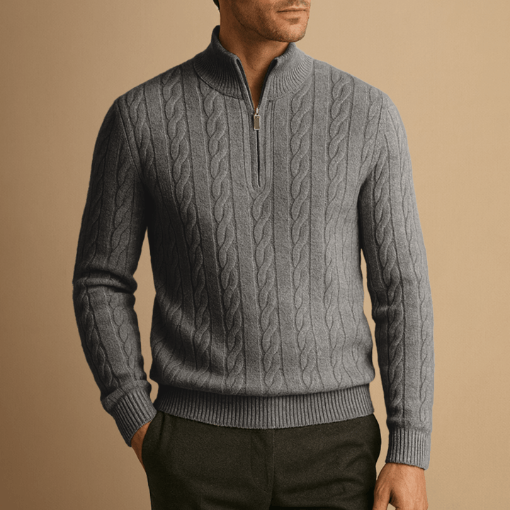 Bennett | Merino Men Wool Half Zip Jumper
