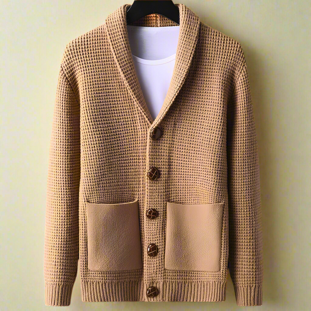 Matthew Vintage Men’s Cardigan – Classic Knitwear with Timeless Retro Design