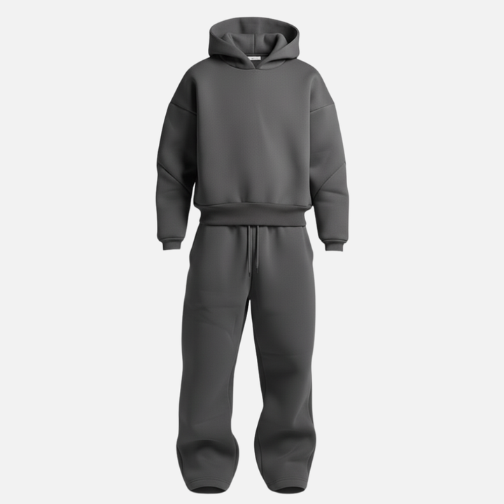 Men’s Oversized Streetwear Tracksuit Set – Hoodie &amp; Sweatpants