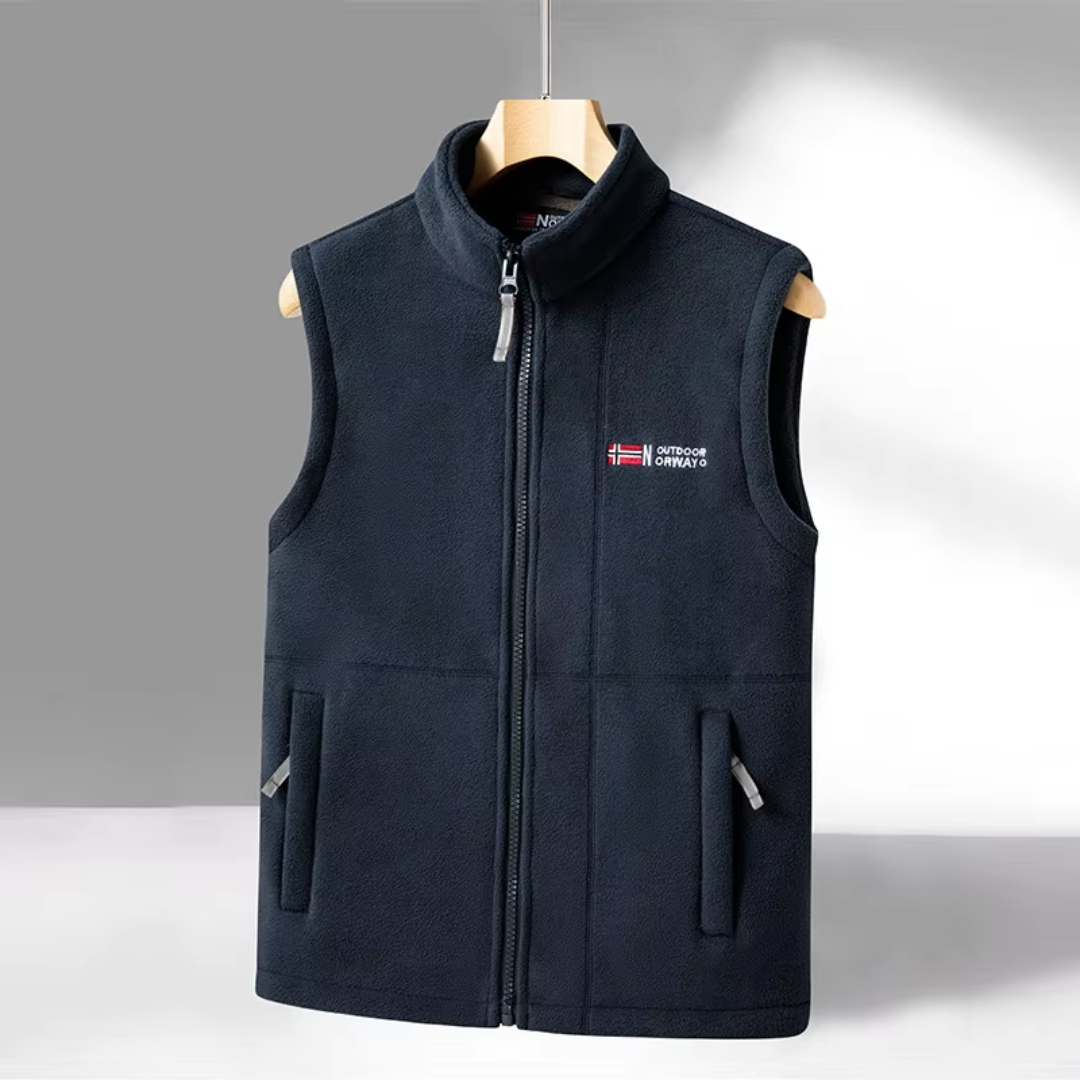 Men’s Fleece Vest – Sleeveless Casual Design Norway