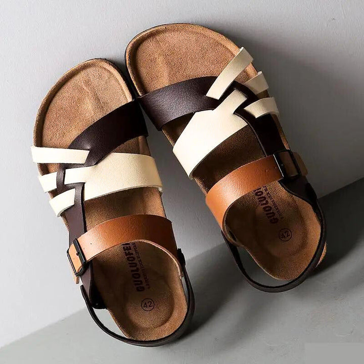 Charleston Leather Sandals Support Buckle