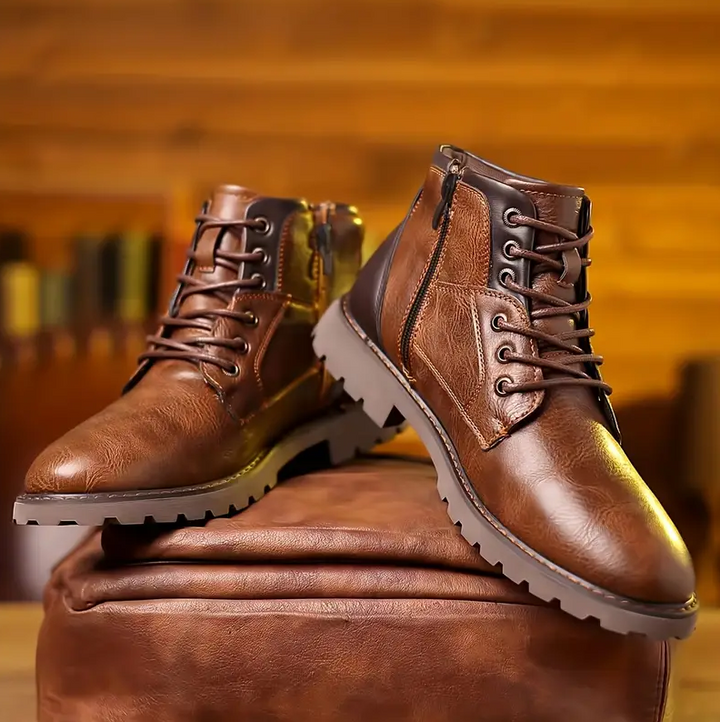 Men’s Leather Boots – Classic Durable Casual &amp; Workwear Style