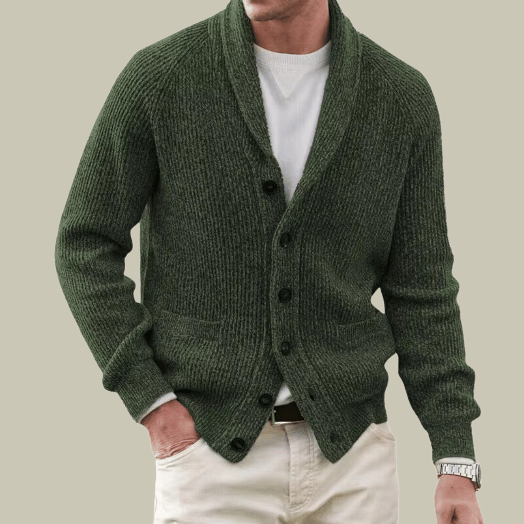 Mens Cashmere Comfort Blend Cardigan