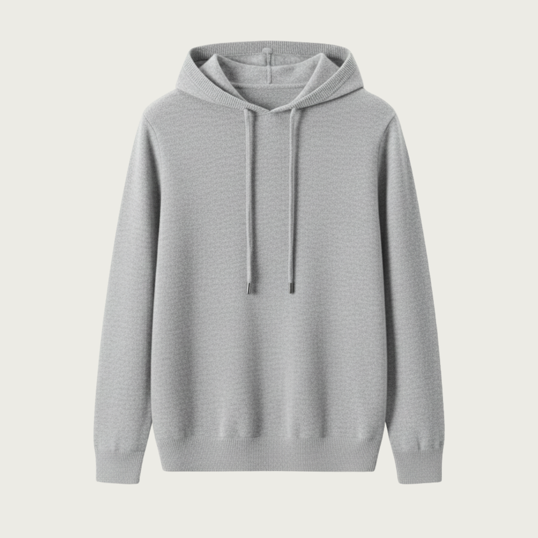 Men’s Cashmere Hoodie – Luxury Soft Knit, Warm Lightweight Comfort