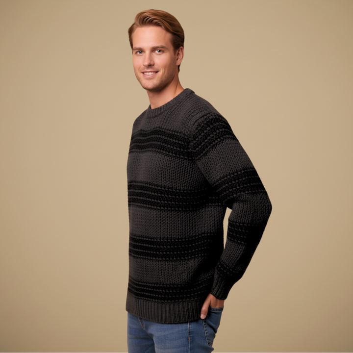 Men’s Lightweight Stretch Pullover – Soft Crew Neck Sweater | Everyday Comfort Fit