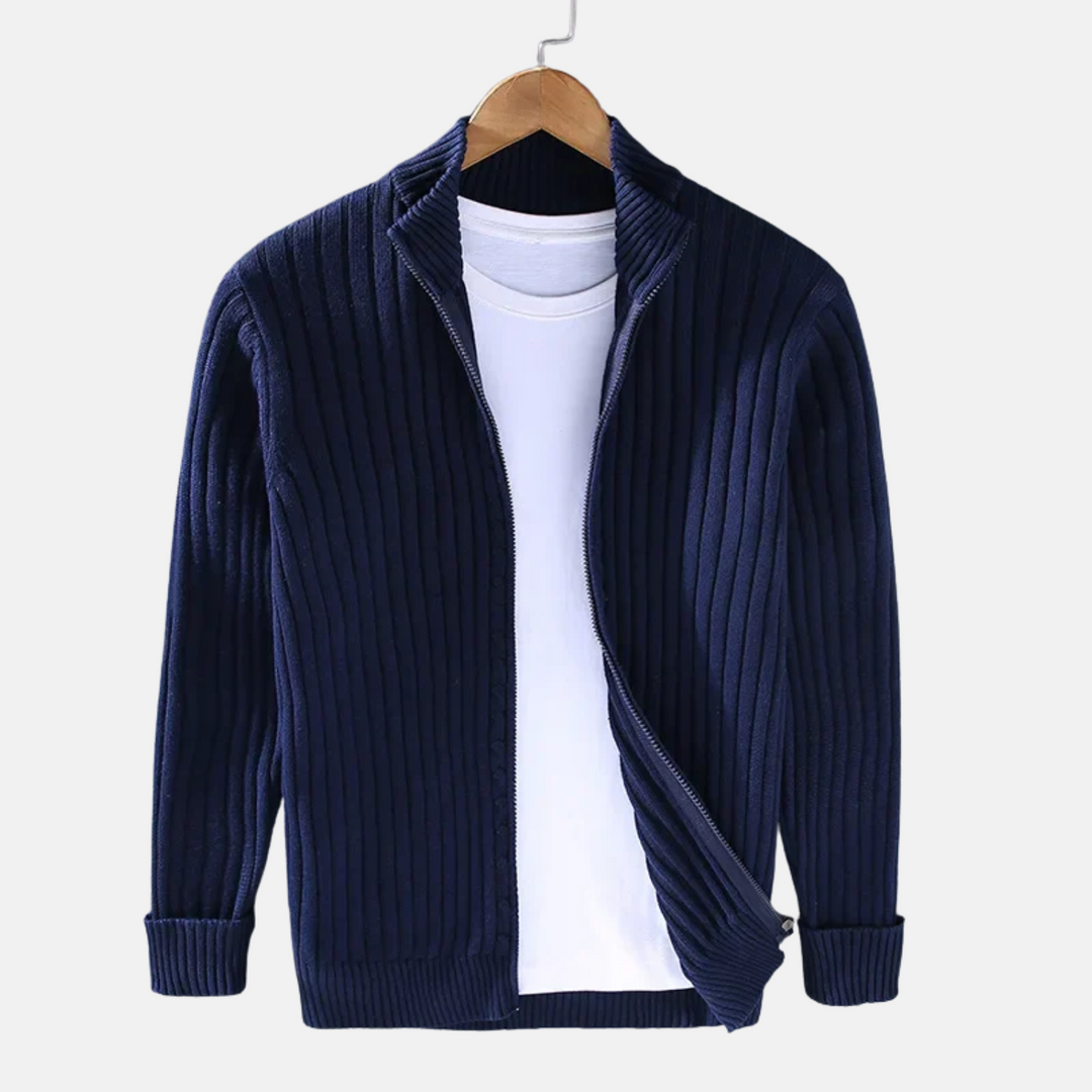 Men’s Wool Zip Cardigan Vest – Chic Style &amp; Everyday Comfort