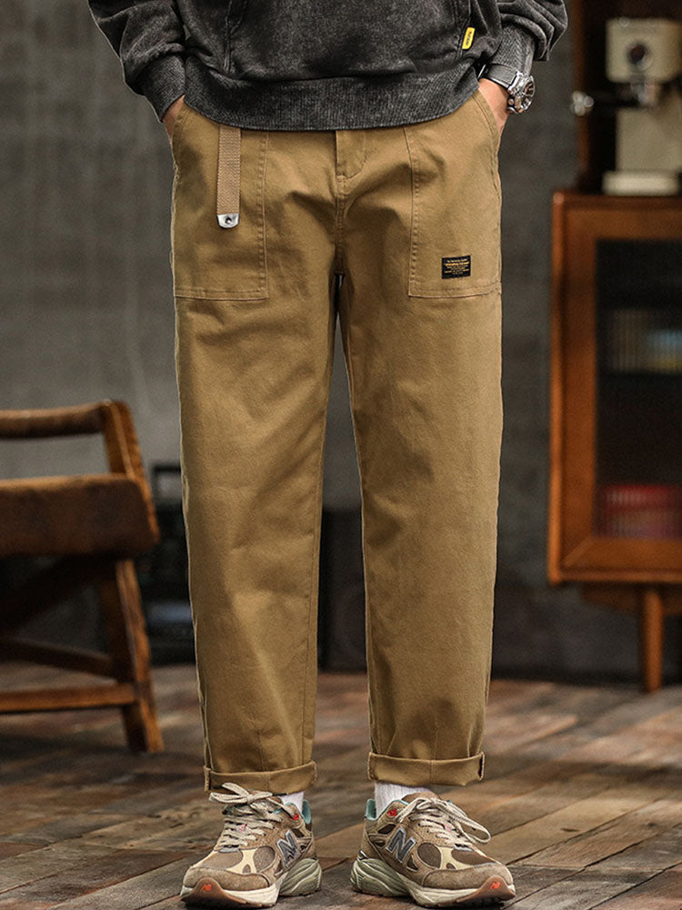 Men’s Casual Cargo Jogger Pants Elastic Waist Relaxed Fit Everyday Trousers