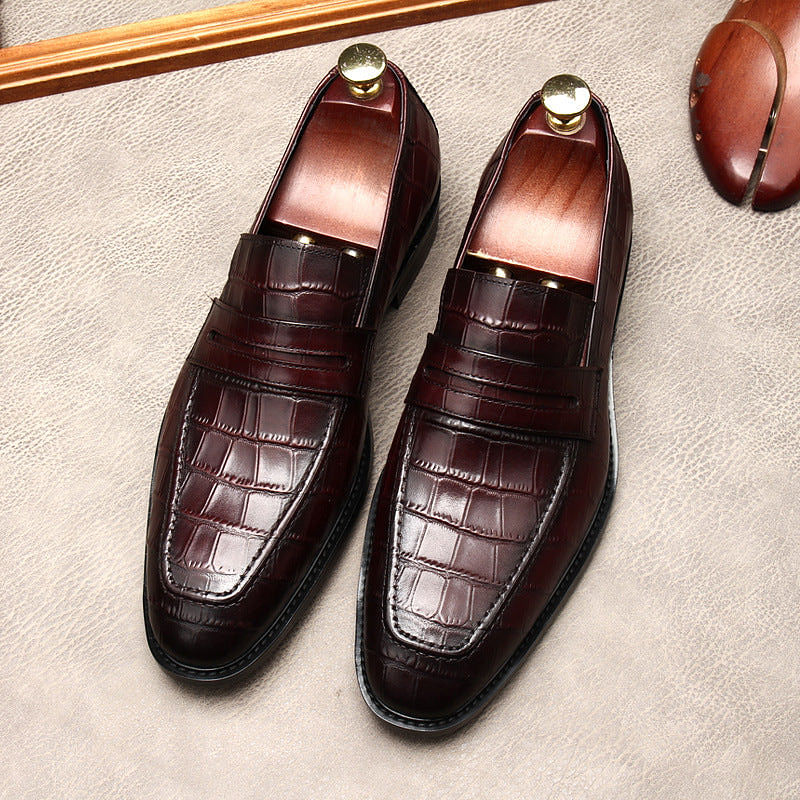 Men’s Crocodile Men Pattern Leather Loafers – Elegant, Durable &amp; Comfortable