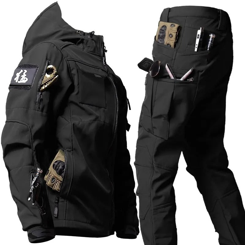 Men’s Waterproof Hooded Suit – Outdoor Rain Protection Set