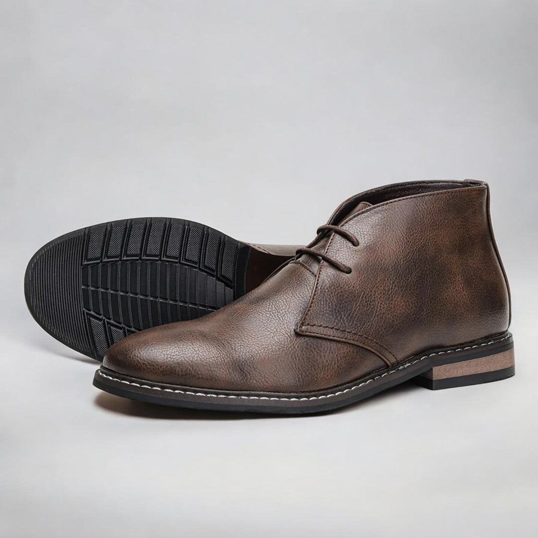 Genuine Leather Chukka Boots Loafers Men