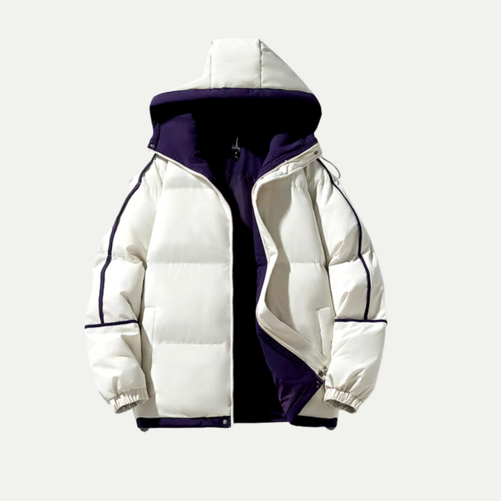 Men Quilted Hooded Jacket – Clean Casual Design