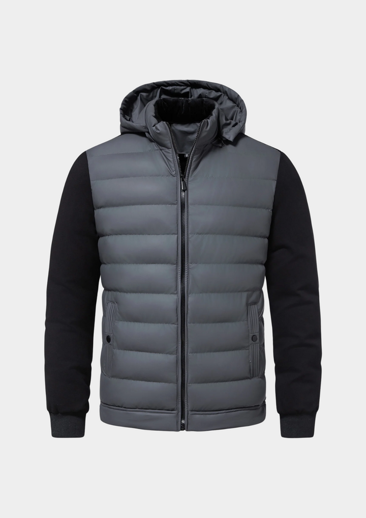 Men’s Hooded Hybrid Winter Puffer Jacket